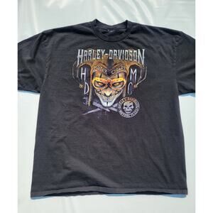 Haley Davidson Joker T-Shirt Triple SSS Morgantown, WV Size XL 24"X28"